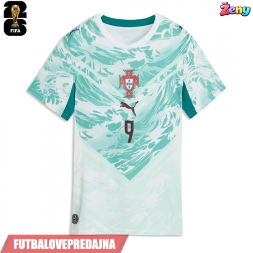 Lacne Ženy Futbalové dres Portugalsko Goncalo Ramos #9 MS 2026 Krátky Rukáv - Preč